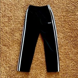 Boys Adidas Black White Pants with Pockets Size 7